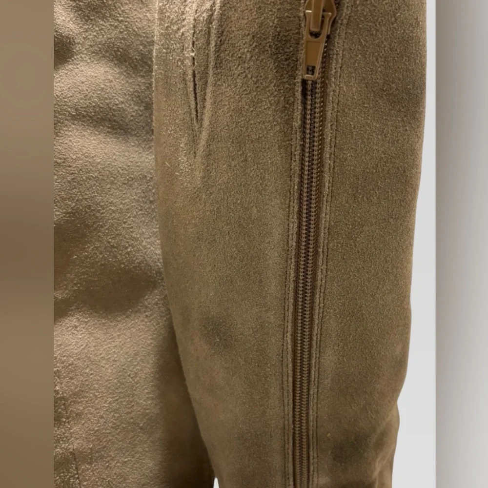 Oiled Suede Leather Knee High Sable Gray Kelsi Dagger women’s Boots NWOT